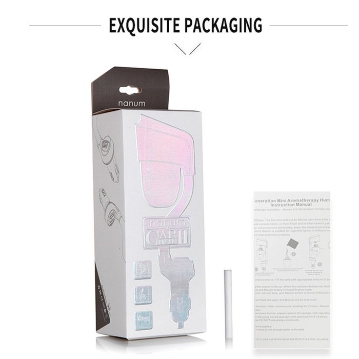 Car Humidifier and Aromatherapy Essential Oil Diffuser with 2-Usb Ports Car Charger, Namum II Waterless Auto Shut-off... N7