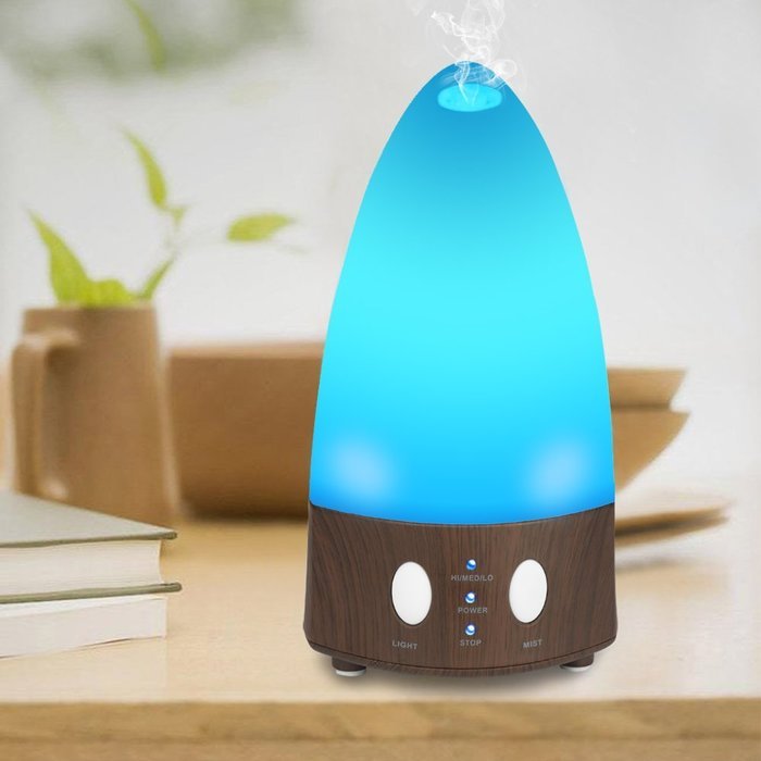 Aidodo Essential Oil Diffuser, 100ML Portable Mist Aroma Diffuser with 7 Color Changing LED Lights for Home and... N7