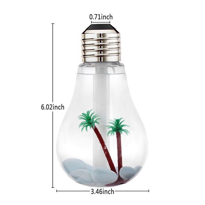 LifBetter 400ml Ultrasonic Mist Humidifier Very Quiet USB Air Purifier with 7 Gradually Changing Color Lights... N9