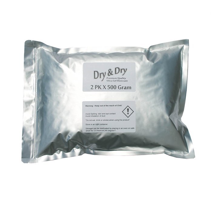 DRY&DRY HIgh Quality Silica Gel Desiccant Dehumidifiers 100 g, 5 Pack N23