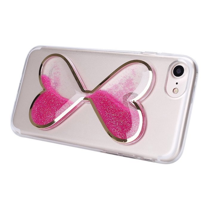 iPhone 7 Plus Case,Case for iPhone 7 Plus,ikasus Flowing Liquid Floating Hourglasses Love Heart Bling Glitter...