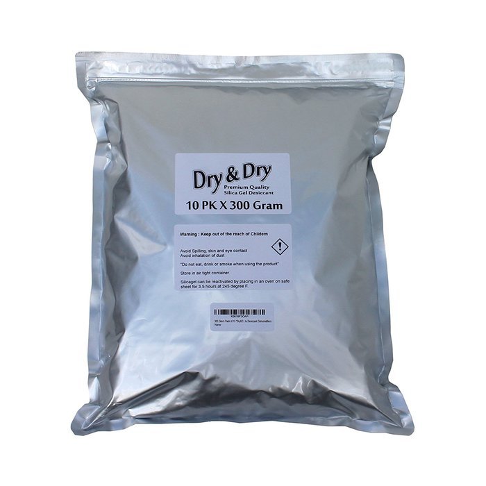 DRY&DRY HIgh Quality Silica Gel Desiccant Dehumidifiers 100 g, 5 Pack N26