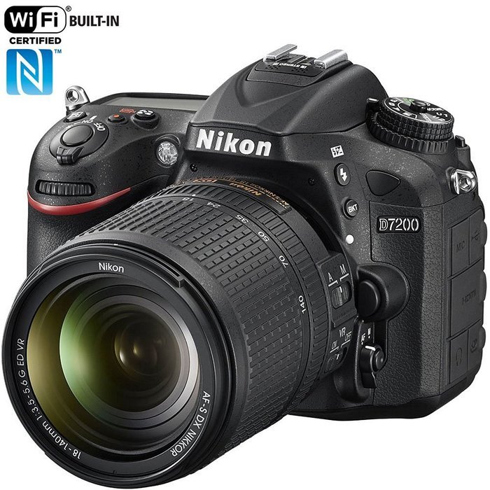 Nikon D7200 DX-format DSLR Body (Black) N2