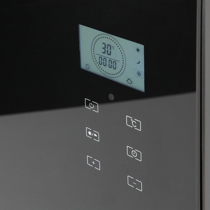 Homegear Glass Panel Heater Radiator with Remote Control &ndash; Free Standing / Wall Mounted N6