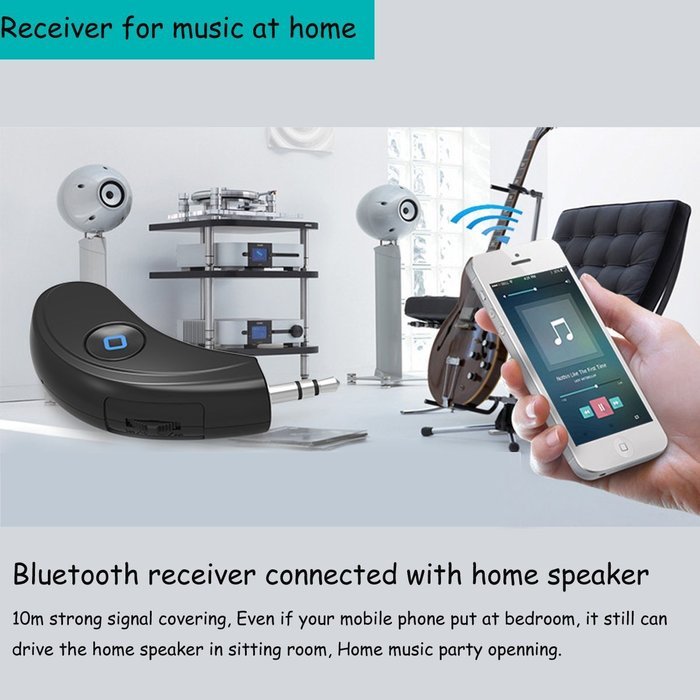 Willful Bluetooth Receiver- Wireless Audio Adapter HiFi Music Streaming Receiver with 3.5 mm Stereo Output for... N3