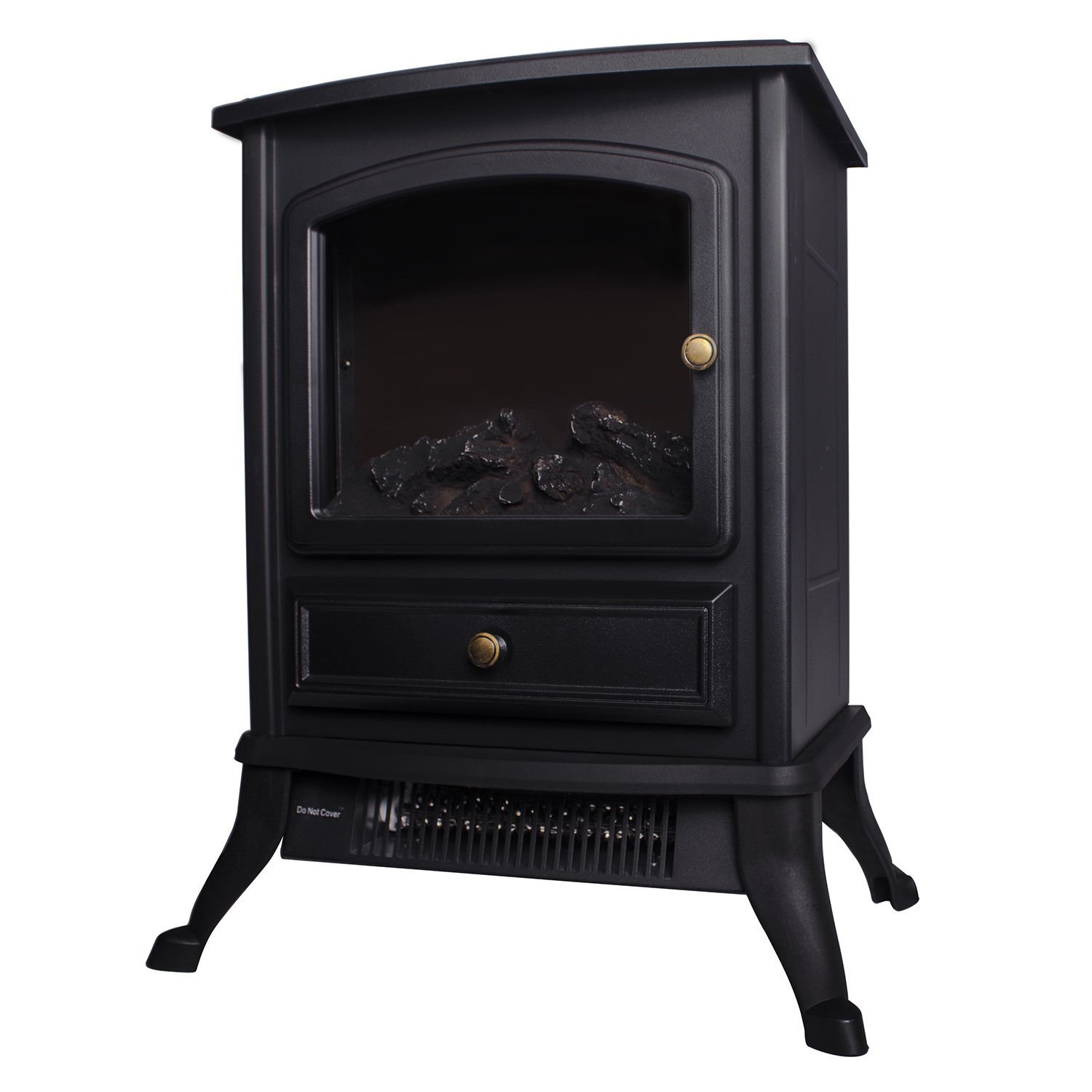 Gracelove 1000W Free Standing Vintage Electric Fireplace Firebox Stove ...