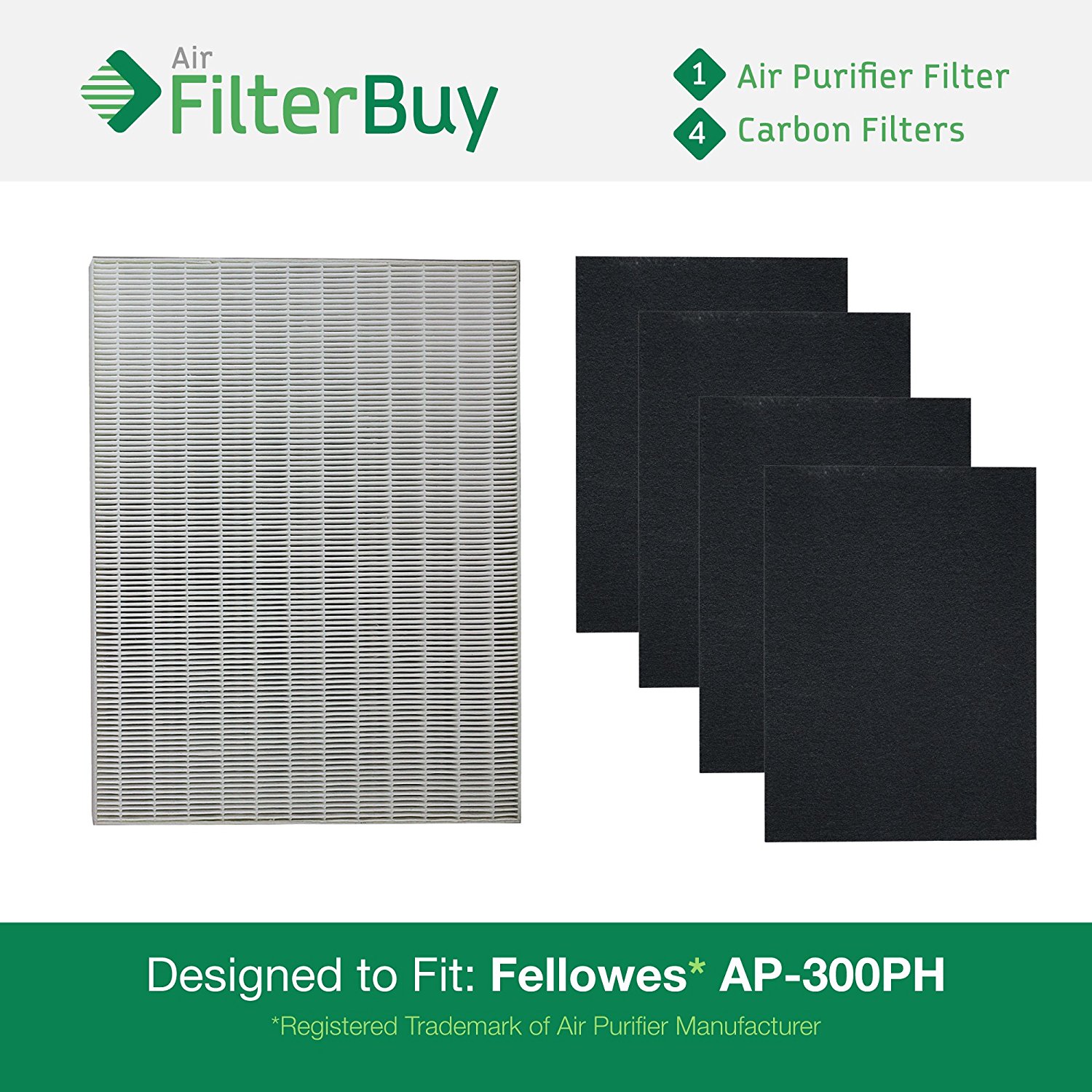 1 Fellowes HEPA Air Purifier Filter & 4 Carbon Filters. Designed by ...