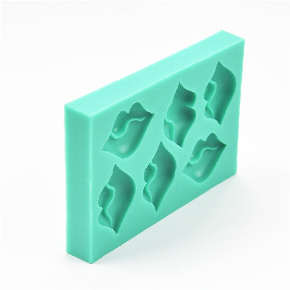 Tangchu Lip Shape Soft Silicone Cake Mold 472315059inch Green N3 Free Image Download