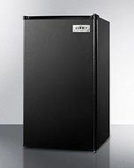 Summit FF433ES 19&quot; Energy Star Compact Refrigerator with 3.6 cu. ft. Capacity Adjustable Thermostat Crisper Drawer...