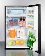 Summit FF433ES 19&quot; Energy Star Compact Refrigerator with 3.6 cu. ft. Capacity Adjustable Thermostat Crisper Drawer... N2