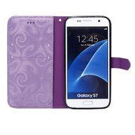 Galaxy S7 Case,Galaxy S7 Wallet Case, PHEZEN Bling Liquid Glitter Love Heart Floating 3D Hourglasses Luxury Pu... N20