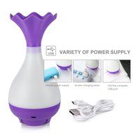 Romantic Magic Bottle 95ml Portable USB Ultrasonic Aromatherapy Humidifier Essential Oil Aroma Diffuser with LED... N6