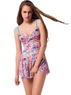 Koson-Man Womens Colorful Sexy Fashionable Summer Beach Bikini Bathing Suits Sports Underwear (Flower Size L) N8