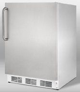 Summit AccuCold ALB751CSS 24&quot; Wide 5.5 Cu. Ft. Built-In Undercounter All Refrigerator with Automatic Defrost Deep...