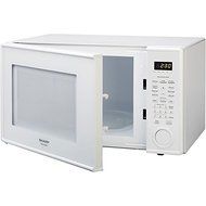 Stainless Steel 1000 Watts Mid-Size Microwave Oven, 1.1 Cubic Ft., Automatic Defrost, Clock Display, White N2