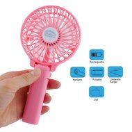 Niceshop Portable Handheld Mini Rechargeable Fans Battery Operated Cooling Fan Electric Personal Fans Foldable... N10