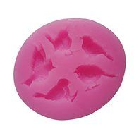 Kitty-Party DIY 3d Silicone Mold Tray 5 Mini Birds Flying Birds Shaped Cake Decorating Mold