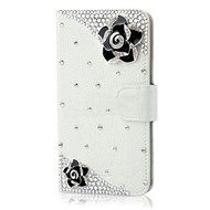 Spritech(TM) Bling Phone Case For Samsung Galaxy S6 Edge Plus,3D Handmade Colorful Crystal White Flower Accessary... N16