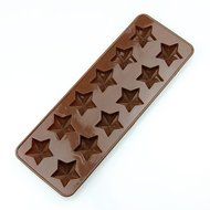 Wholeport 12 Five-pointed Stars Silicone Cake Mold Flexible Mold Biscuit Mold Handmade N2