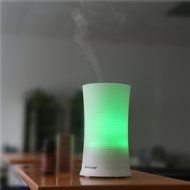 SROCKER AR120 Ultrasonic Cool Mist Humidifier Aromatherapy Essential Oil Diffuser with 7-Color LED Lights and... N11