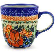 Ceramika Bona H2128G Polish Pottery Ceramic Mug Hand Painted, 11-Ounce