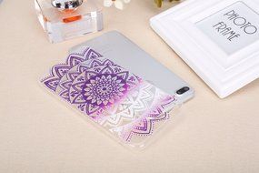 iPhone 7 Plus Case, PHEZEN Henna Mandala Floral Design [Scratch Resistant] Clear TPU Bumper Case Soft Rubber Gel... N36