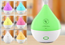 Aromatherapy Essential Oil Diffuser - 165 ML Cool Mist Air Purifier, Atomizer &amp; Aromatherapy Diffuser With 7 Changing... N3