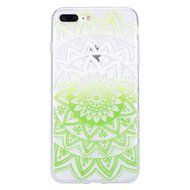 iPhone 7 Plus Case, PHEZEN Henna Mandala Floral Design [Scratch Resistant] Clear TPU Bumper Case Soft Rubber Gel... N39
