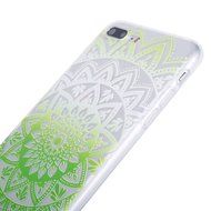 iPhone 7 Plus Case, PHEZEN Henna Mandala Floral Design [Scratch Resistant] Clear TPU Bumper Case Soft Rubber Gel... N40