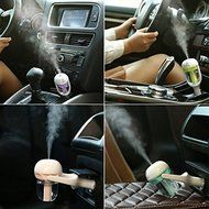 Mercu 12V Mini Car Air Humidifier Diffuser Essential Oil Ultrasonic Aroma Mist Purifier N6