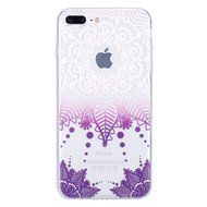 iPhone 7 Plus Case, PHEZEN Henna Mandala Floral Design [Scratch Resistant] Clear TPU Bumper Case Soft Rubber Gel... N44