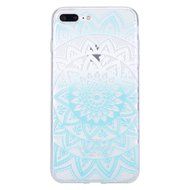 iPhone 7 Plus Case, PHEZEN Henna Mandala Floral Design [Scratch Resistant] Clear TPU Bumper Case Soft Rubber Gel... N46