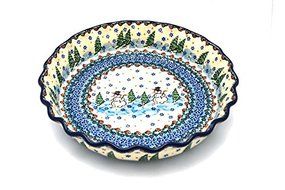 Polish Pottery Baker - Pie Dish - Fluted - Unikat Signature U4661