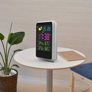 Indoor/Outdoor Wireless Connection Weather Station LCD Display Digital Temperature and Humidity Monitor and Weather... N3