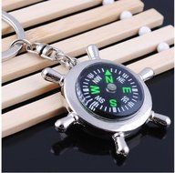 Mini Metal Precise Portable Camping Sport Hike Keychain Outdoor Compass Ring N2