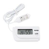 Momoday&reg; LCD Mini Compact Digital Thermometer Hygrometer Temperature Humidity Meter with 1m Sensing Line(White) N5