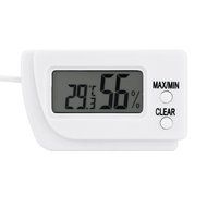 Momoday&reg; LCD Mini Compact Digital Thermometer Hygrometer Temperature Humidity Meter with 1m Sensing Line(White) N6