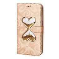 Galaxy S7 Case,Galaxy S7 Wallet Case, PHEZEN Bling Liquid Glitter Love Heart Floating 3D Hourglasses Luxury Pu... N30