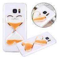 Galaxy S7 Edge Case,Phezen Glow in the Dark Luminous Sand Flowing Transparent Bling Glitter Liqiud TPU Case Cover... N2