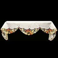 19" X 90" Wide Fireplace Mantel Scarf with Fall Leaves N3