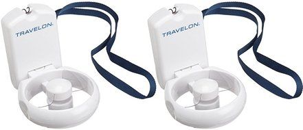 Travelon 3-Speed Folding Fan,White,One Size N2