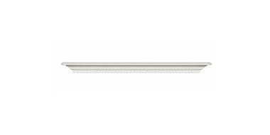 Sienna Fireplace Mantel Shelf in Satin White Finish (Pearl Tint) N2