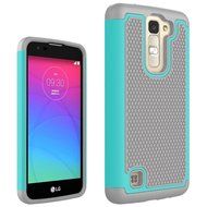 LG K10 Case, ARSUE [Drop Protection] [Shock Absorption] Hybrid Dual Layer Armor Defender Protective Case Cover... N15