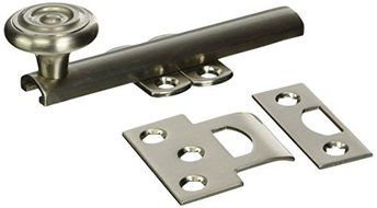 Baldwin 0344150 Surface Bolt, Satin Nickel by Baldwin