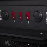Gracelove 1000W Free Standing Vintage Electric Fireplace Firebox Stove w/Heater Black (Type 1) N5