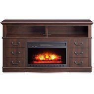 Cherry Finish 60" Better Homes And Gardens Remote Control Fireplace Media Console For TV's Up To 70" N3
