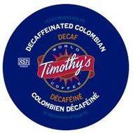 Timothy's World Coffee DECAF Colombian 96 K-Cups