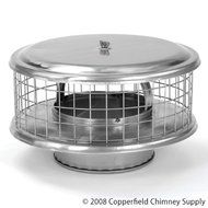 HomeSaver 8" Pro Cap for Solid Pack Factory-Built Chimney Solid Pack
