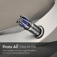 ProtoAir Car Air Purifier, Ionizer, Ozone Generator, and Odor Eliminator. Negative Ion Generator and Car Air Freshener N26