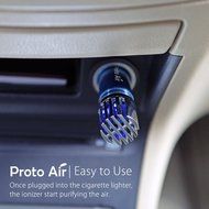 ProtoAir Car Air Purifier, Ionizer, Ozone Generator, and Odor Eliminator. Negative Ion Generator and Car Air Freshener N27